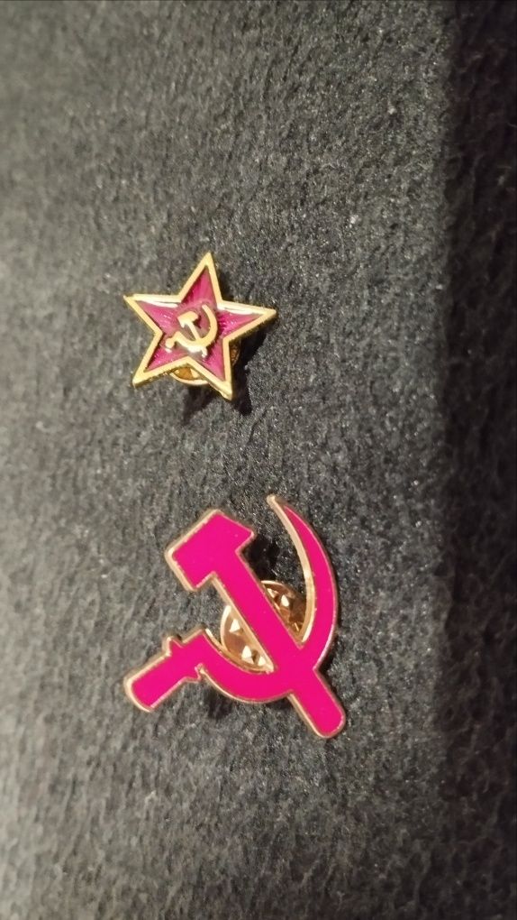 Знаме/брошка за ревер Русия и Георгиевска лента