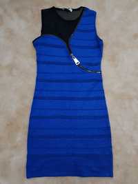 Rochie albastra cu fir