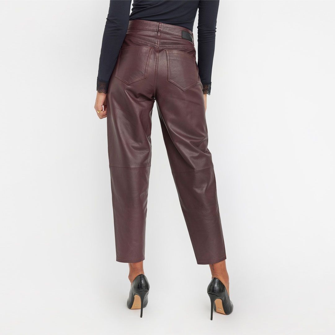 Five Units нов панталон естествена кожа  Alba 635 Dark Ruby Leather
