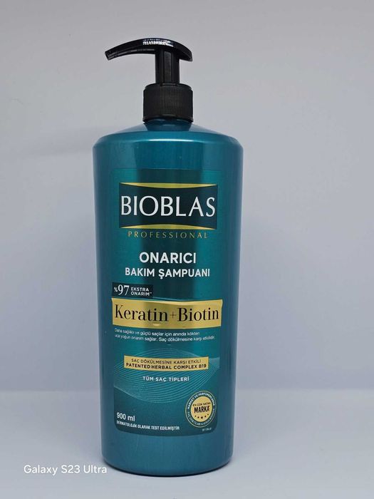 Bioblas Keratin + Biotin Възстановяващ шампоан 1000мл