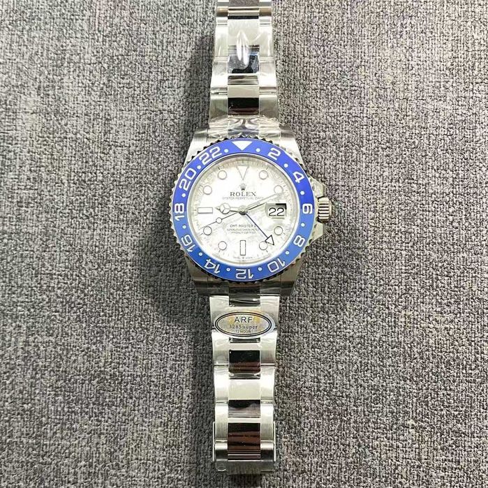 rolex gmt-master meteorite blue bazel