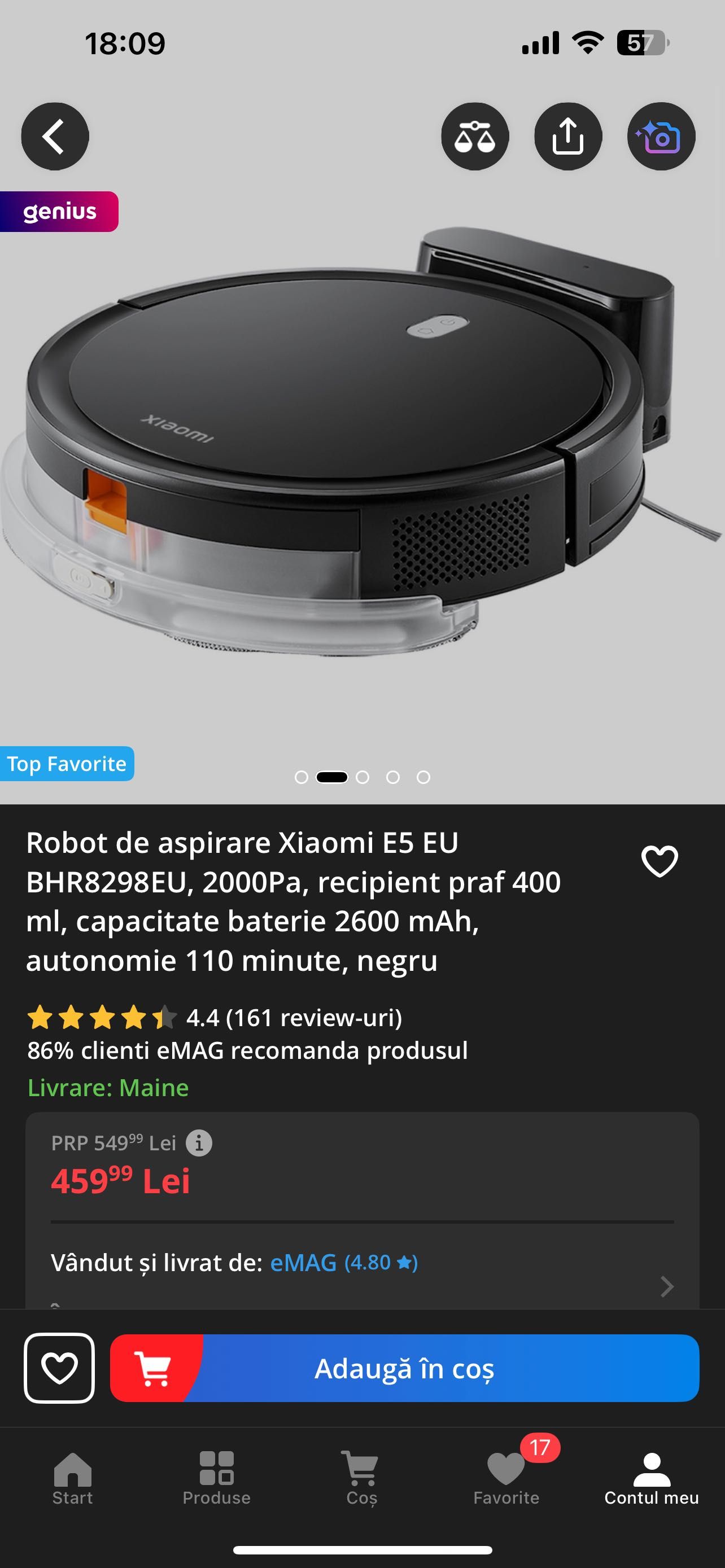 Robot de aspirare Xiaomi E5