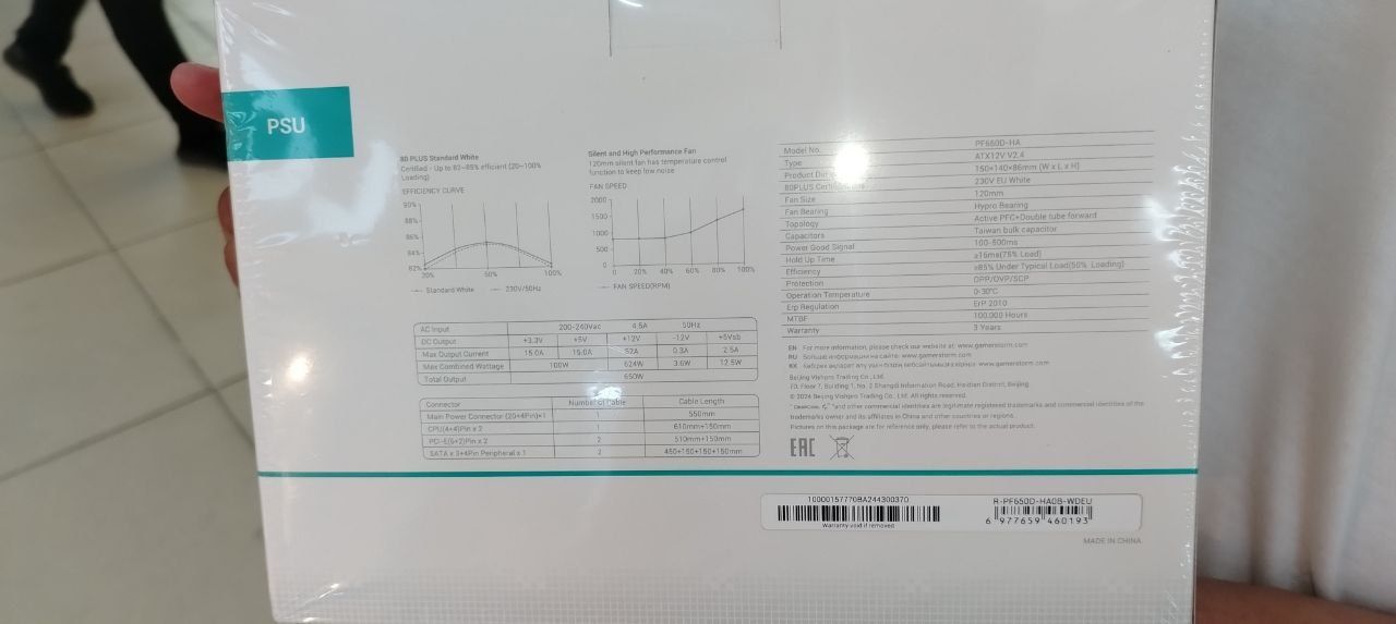 Продается Блок Питания 650ВТ Новый!