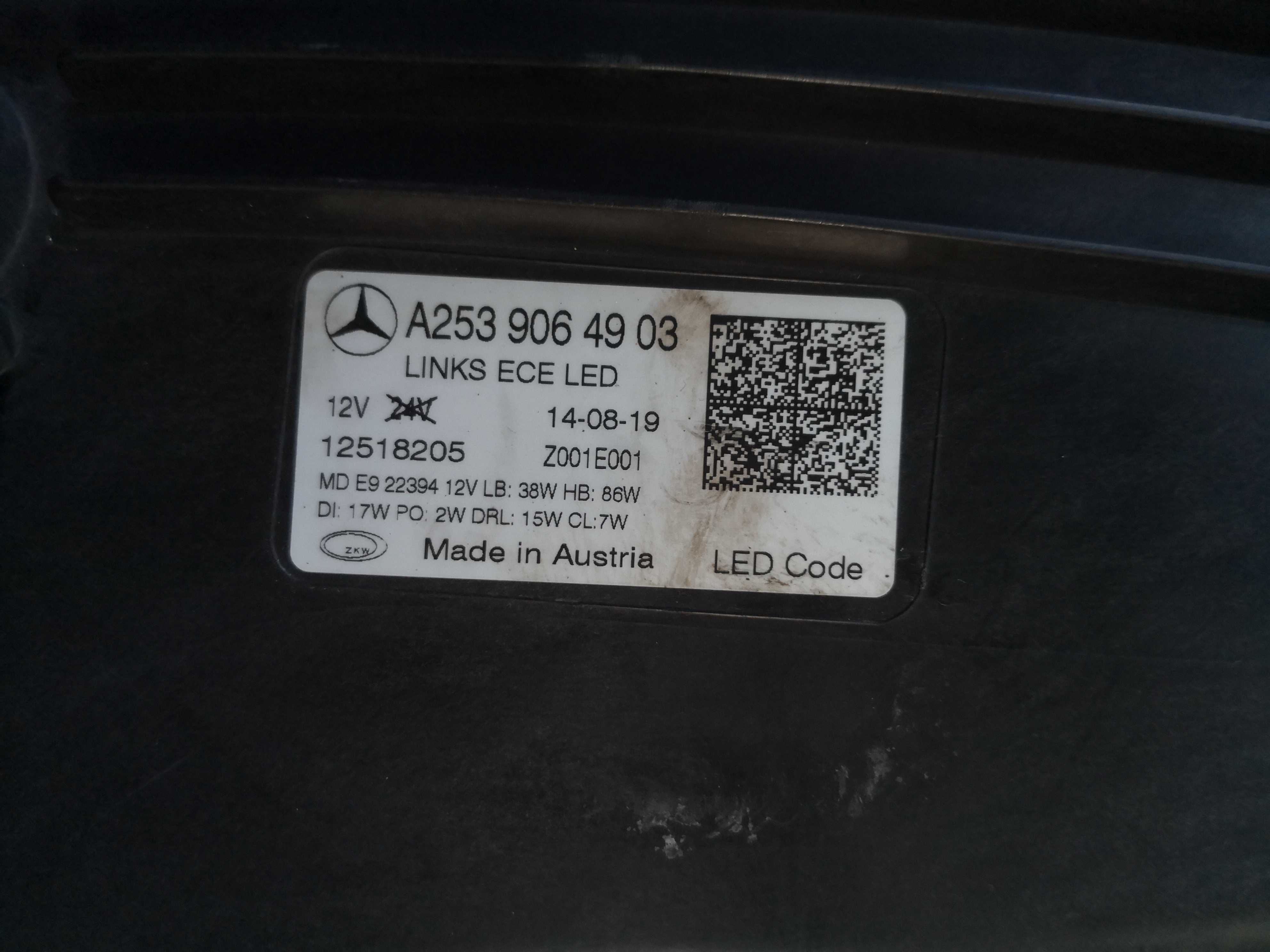 Фар Mercedes GLC W253 MULTIBEAM LED ляв Оригинален