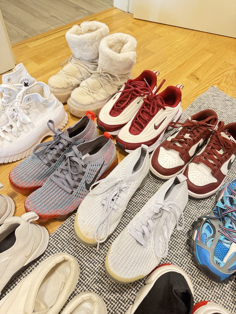 Nike, adidas, converse, balenciaga, miu miu