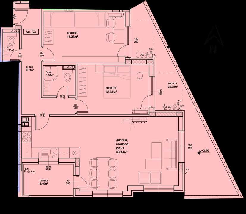 Продава се Тристаен апартамент в Пловдив, Христо Смирненски - 131 кв.м за 1245 €/кв.м - Снимка #1