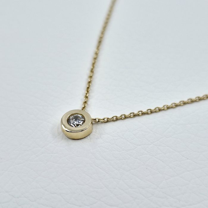 Lant cu pandantiv din aur de 14k, 1.82g | GlobalCash.ro #LU28056