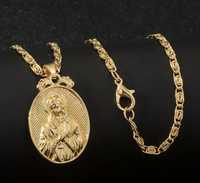 Златен ланец с висулка Дева Мария. Нов! Изработен от медицинско злато