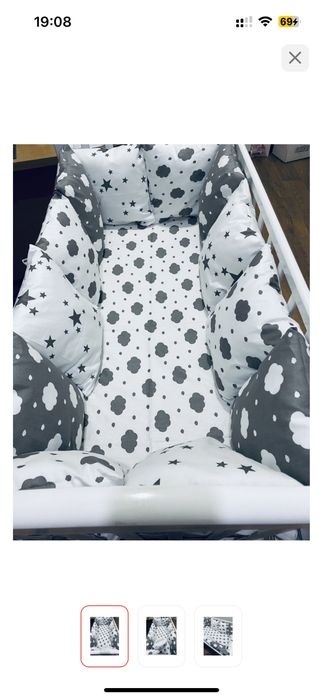 Бортики в кроватку для новорожденного