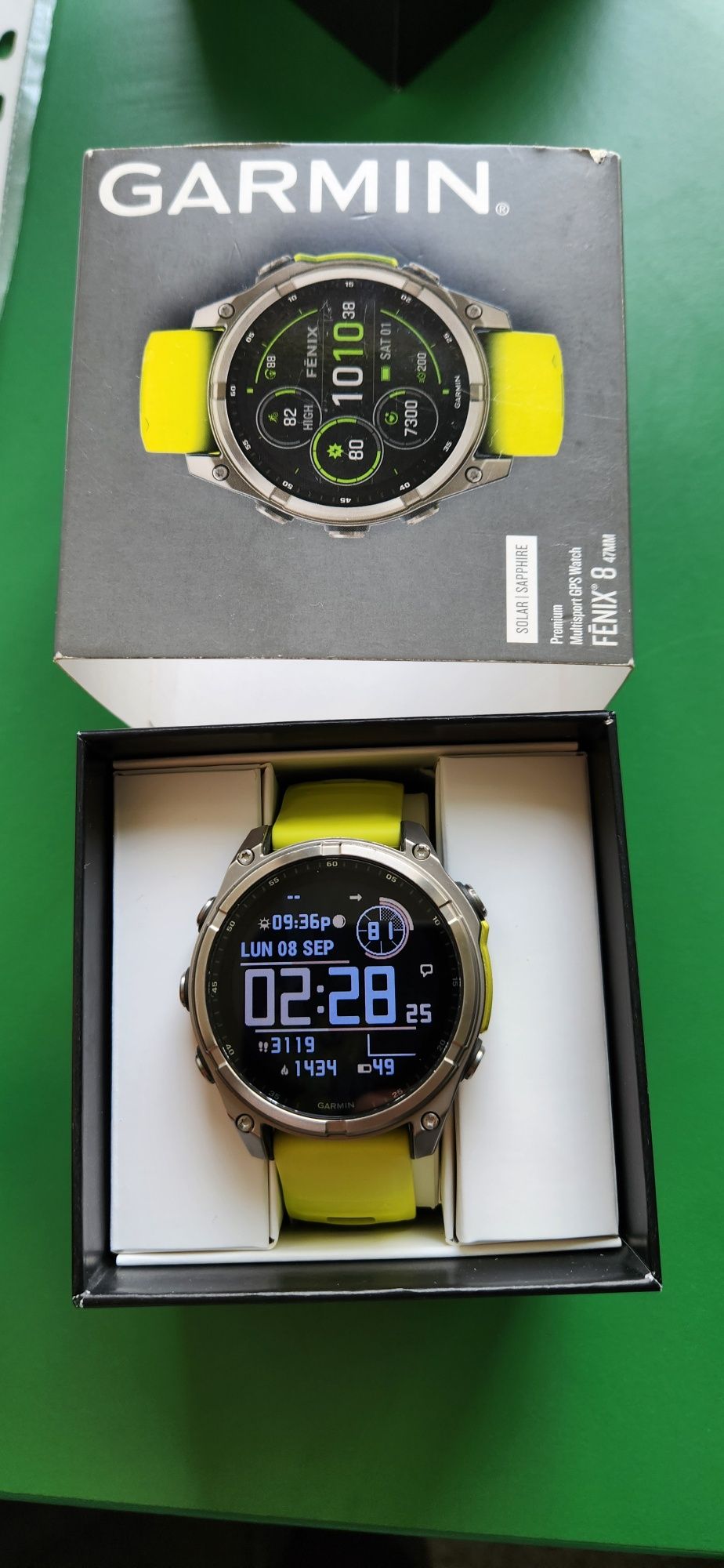Ceas garmin fenix 8 47mm premium solar