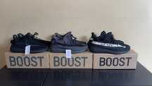 Adidasi Yeezy 350 negri gri negru cu alb