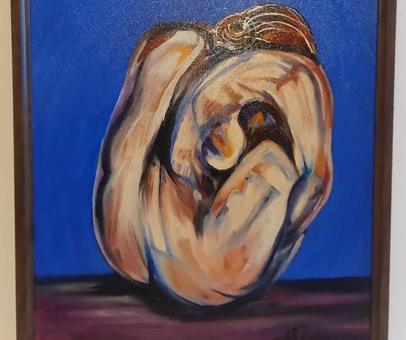 Tablou Deosebit Pictura Nud in Ulei pe Panza de pictor roman consacrat