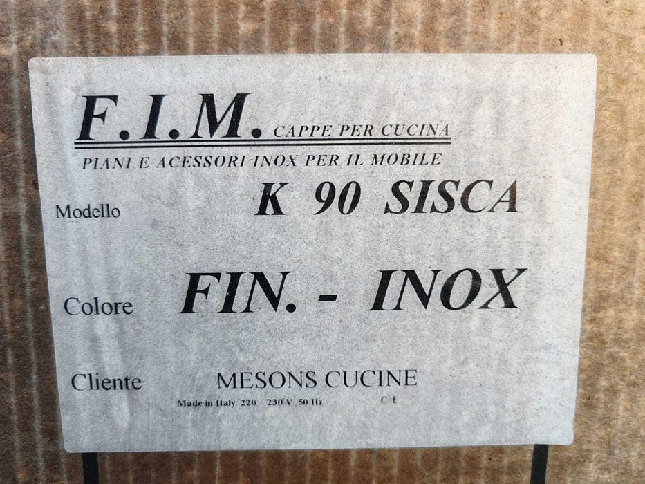 Hota de bucatarie, inox, import Italia, noua, outlet, 90/30/33