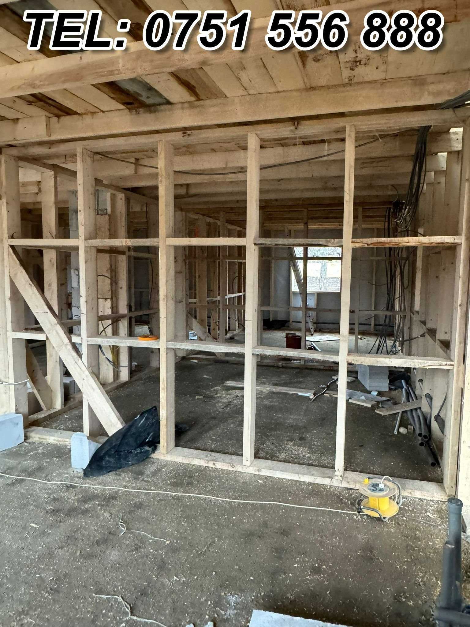 Casa din structura de lemn si cabane A-Frame