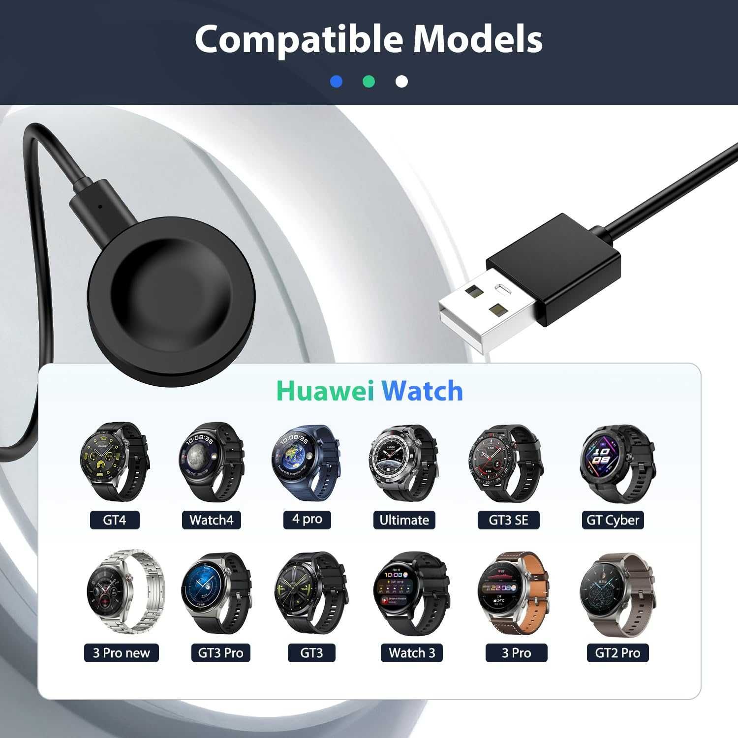 Incarcator magnetic, Smart Pulse, Smartwatch Huawei de la 77RON