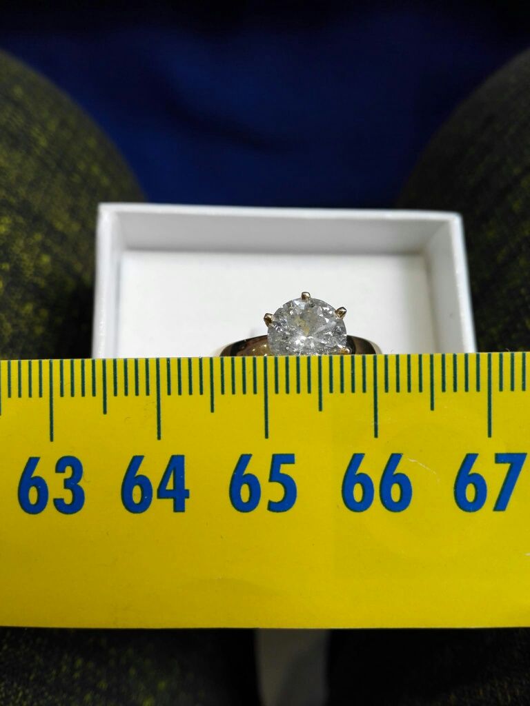 Vind inel din aur 14kt cu diamant 1.6ct