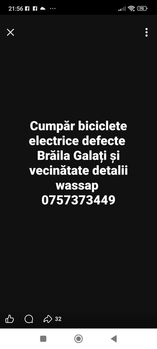 Bicicleta electrica defecta