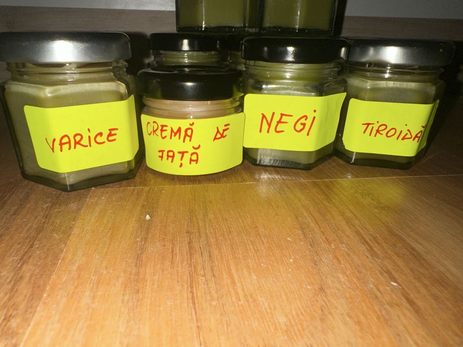 Creme 100% naturale – făcute din plante