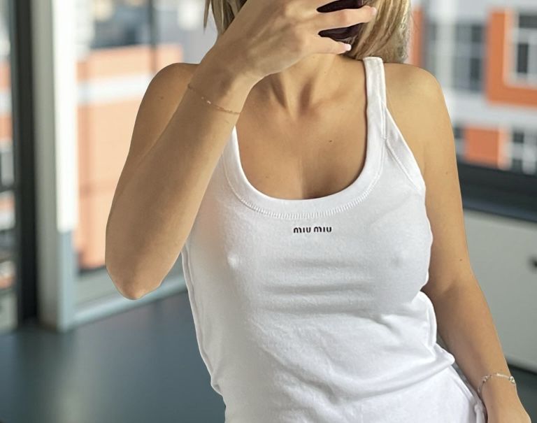 Миумиу миу зелен потник топ блузка блуза бял кафяв miumiu miu