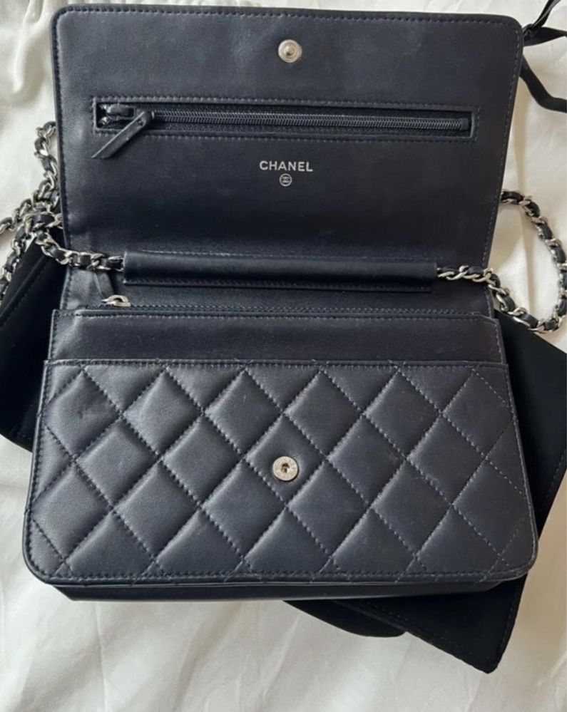 Chanel wallet on chain чанта