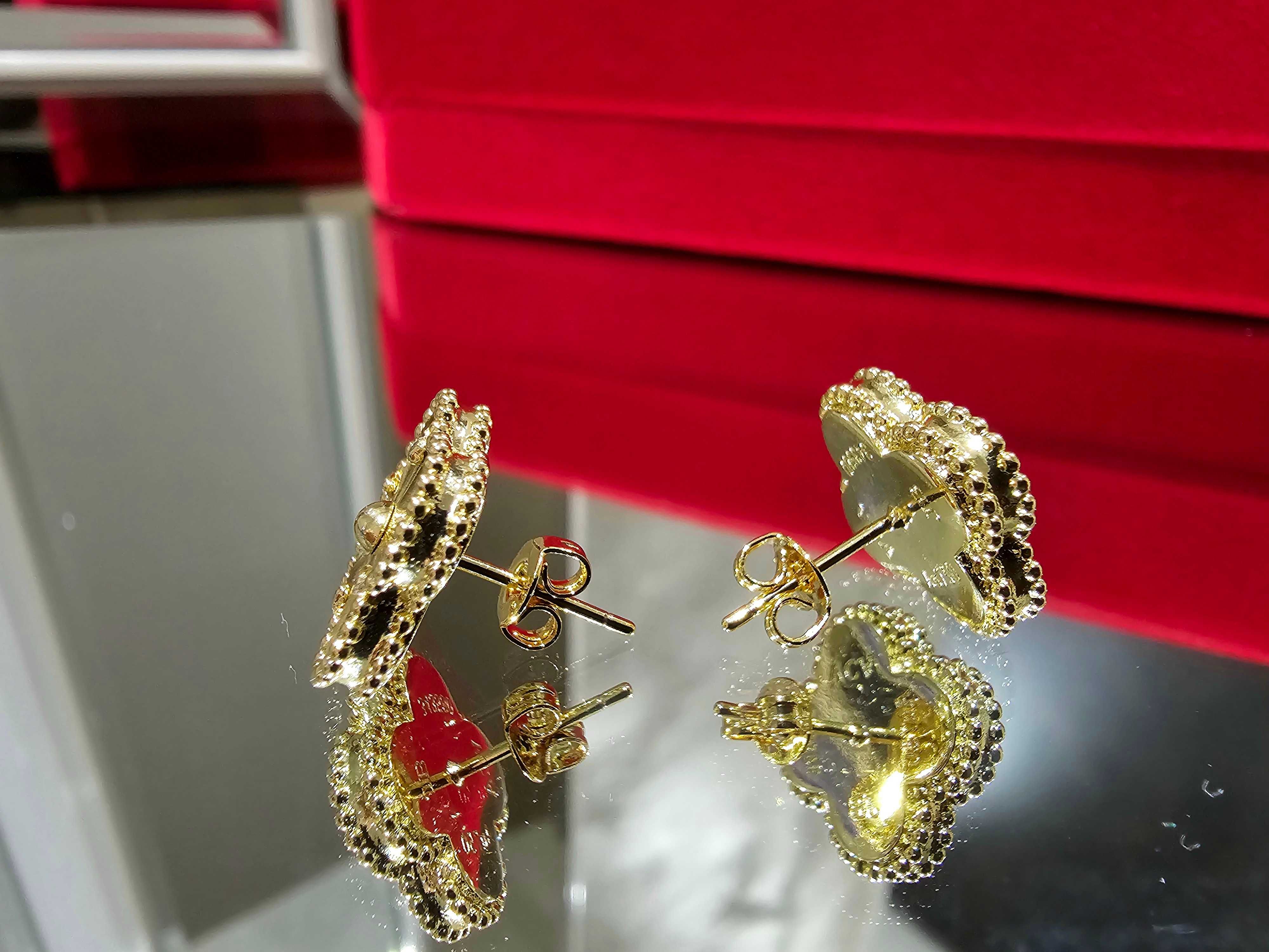 Van Cleef & Arpels VCA Gold Vintage Alhambra Clover Дамски Обеци