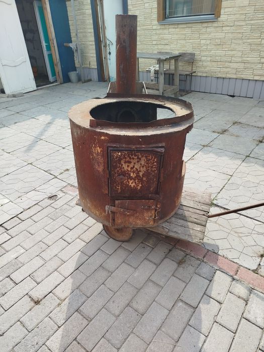 Продам б/у печь под казан