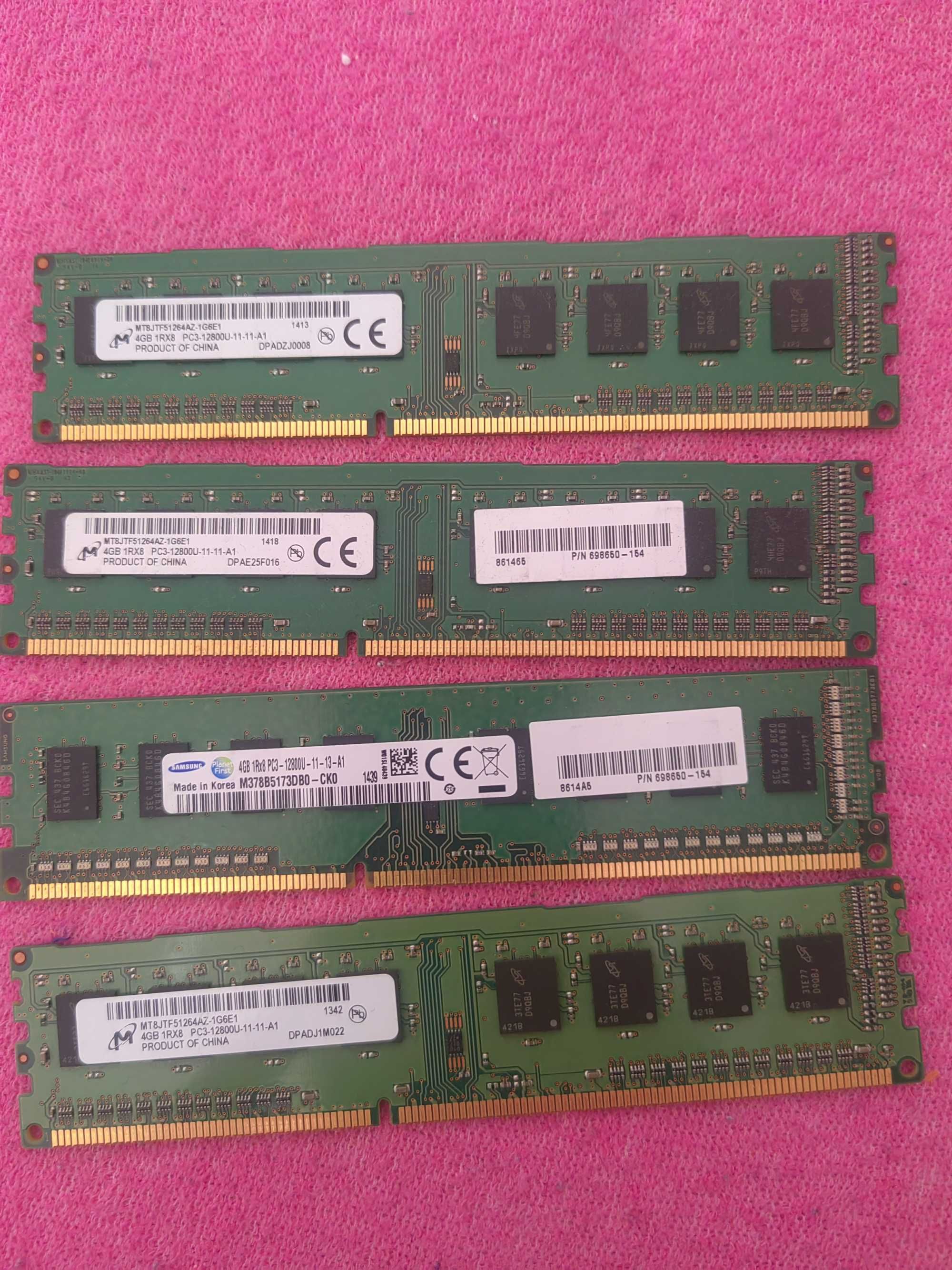 Memorie ram 4gb pc3-12800U