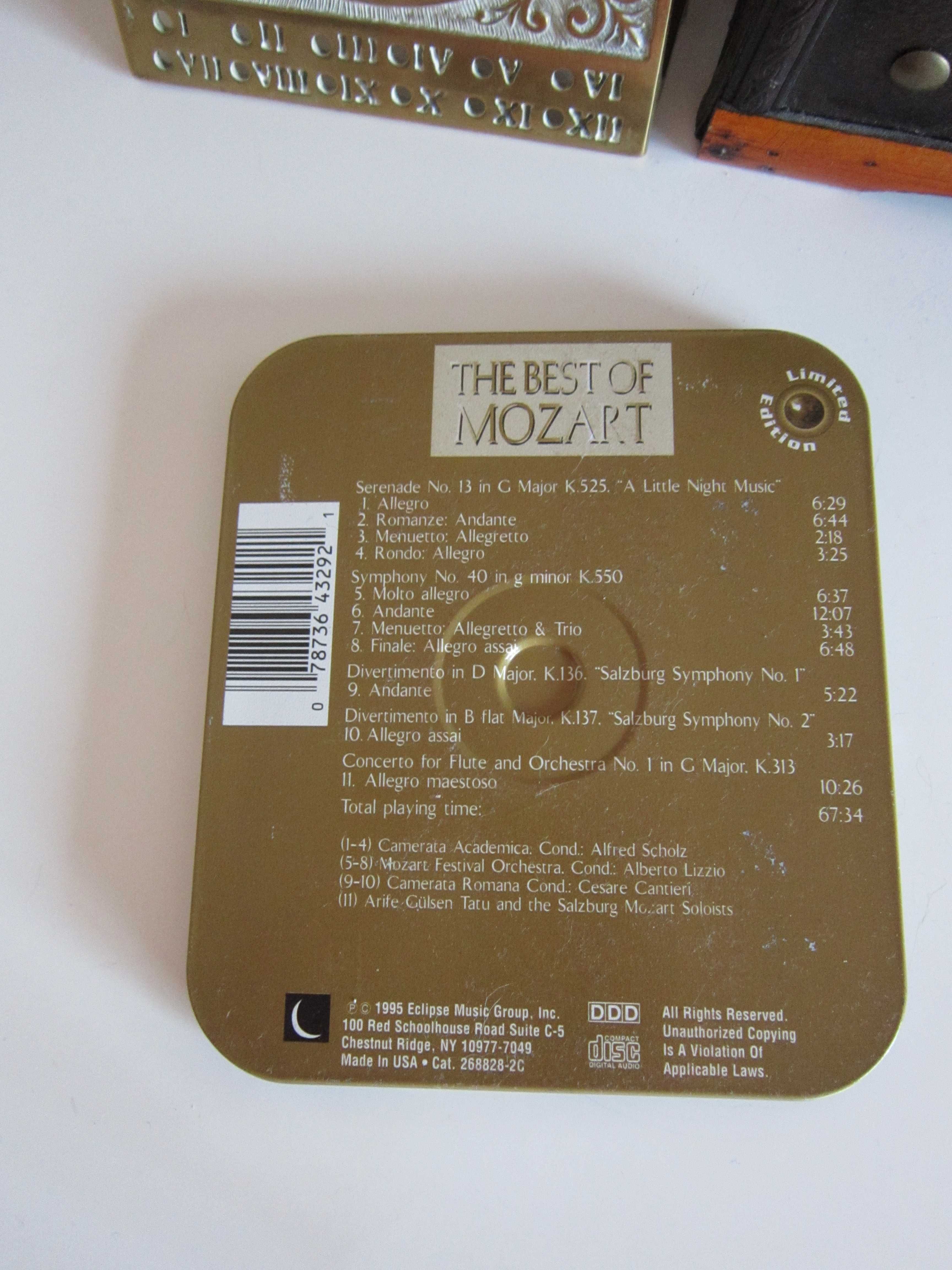 cd The Best of Mozart-ed. limitata, carcasa metalica made USA 1995