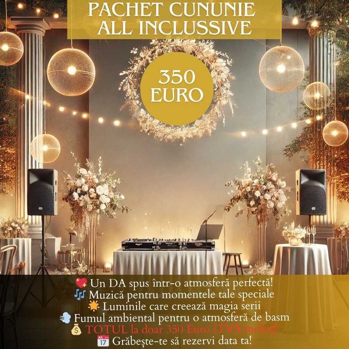 Nunta 2000lei /Botez 1750 lei Dj petreceri Bucuresti pachet complet