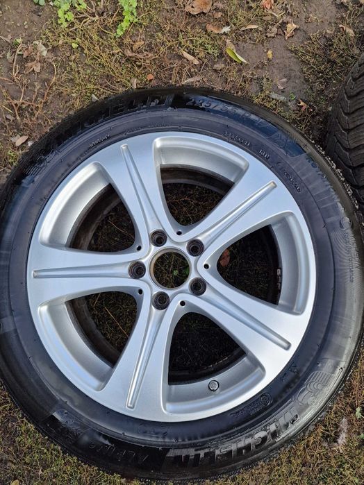 Roti originale Mercedes 225/55 R17 iarna Michelin Alpin + senzori