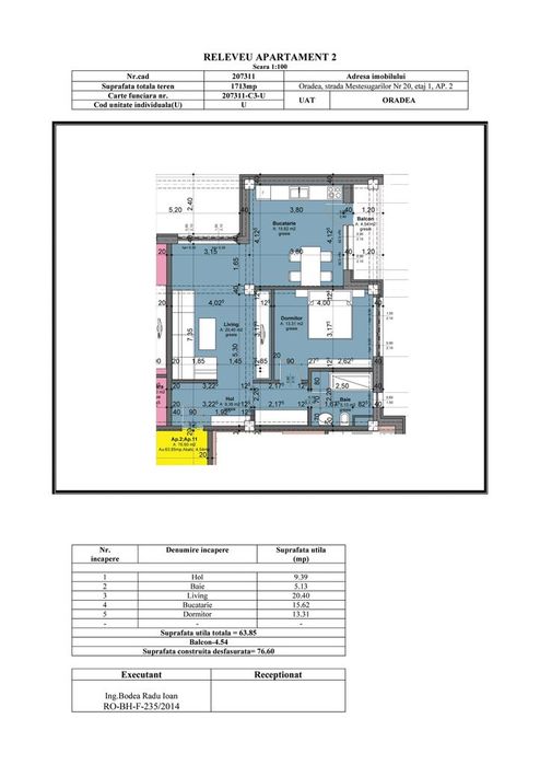 Firma, vindem fara comision apartamente in bloc nou S+P+3E