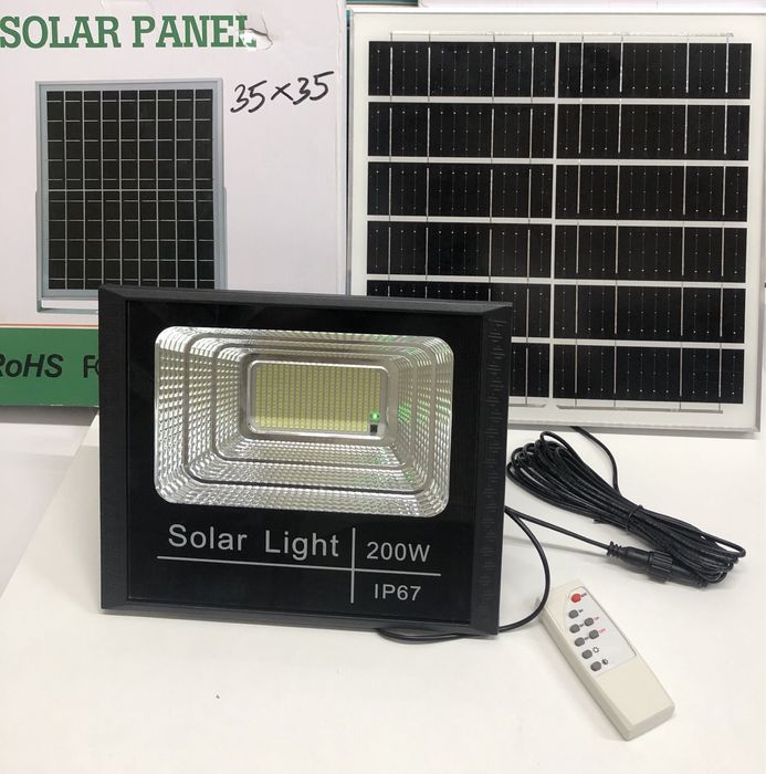 Pachet Max Supraveghere Video 2k WIFI +2x Proiector Solar 200W +Hdd1Tb