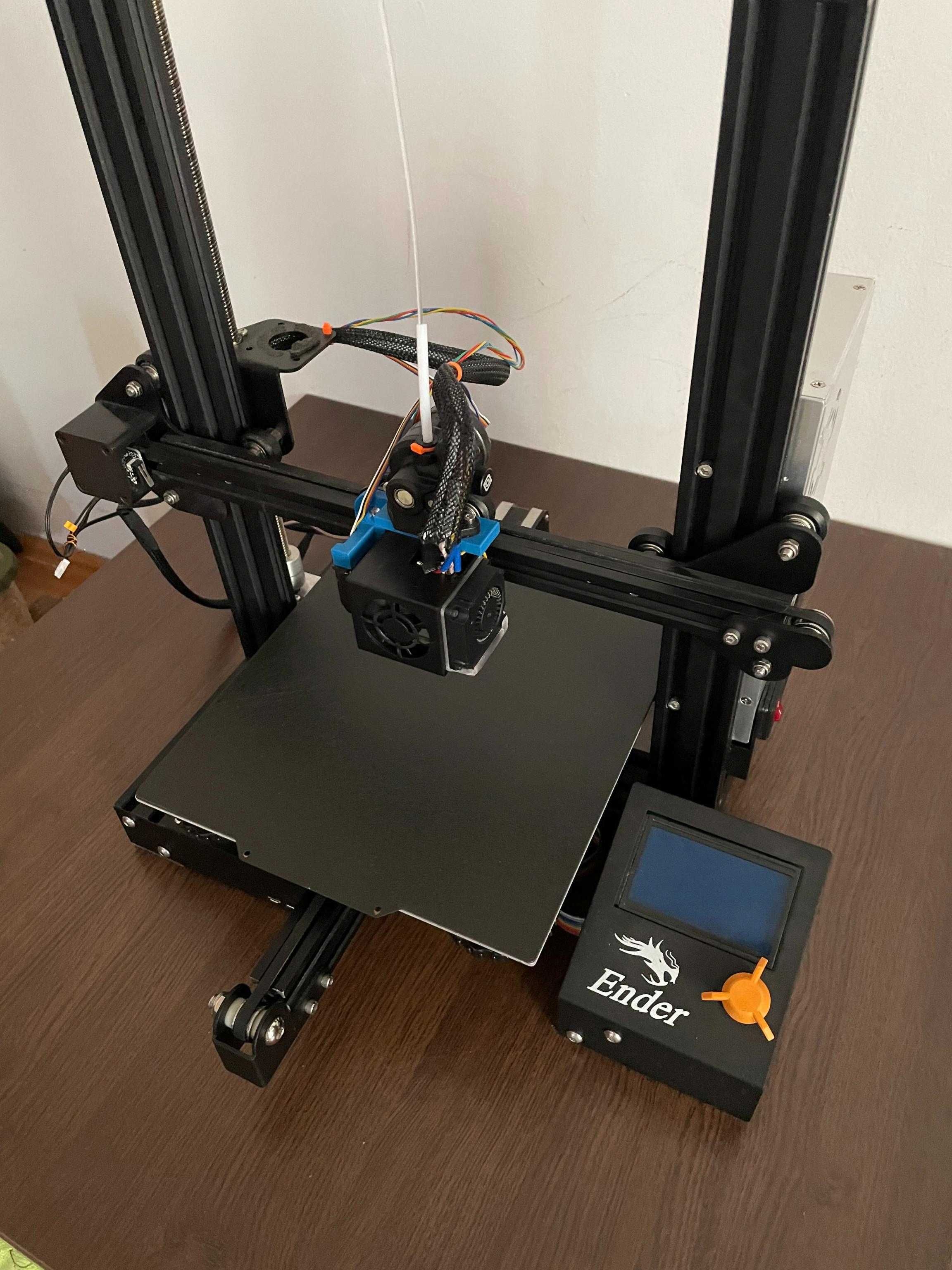 Imprimanta 3D Ender 3 upgradata cu direct drive, ABL, PEI bed