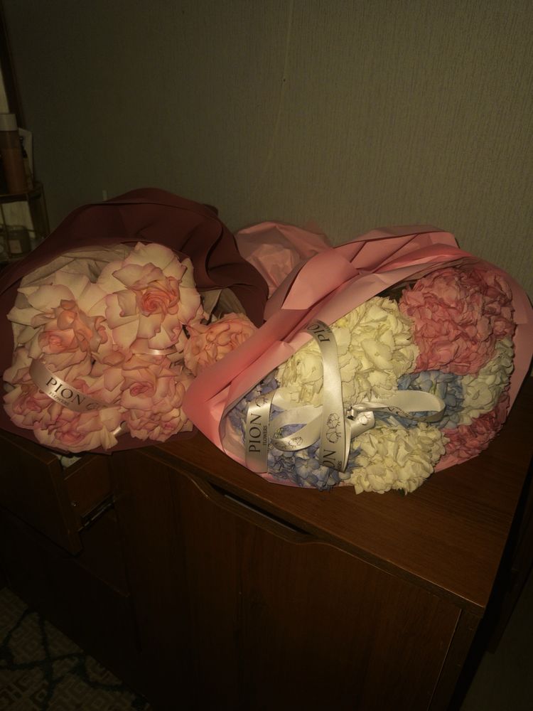 Продам цветы горизентея и раскрыьый роза