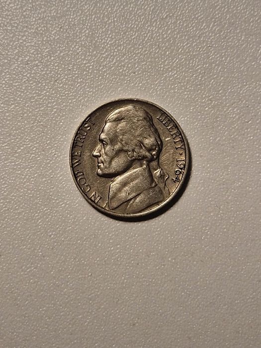 Moneda 1964 Jefferson Nickel coin