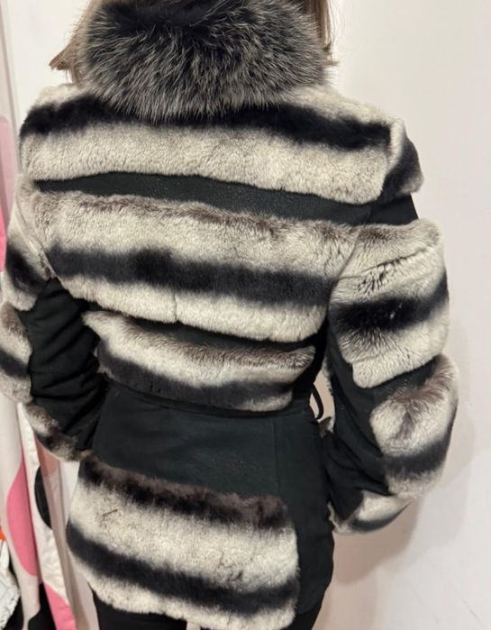 Haina din Blana naturala Chinchilla