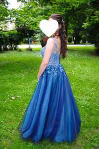 Бална рокля- синьо