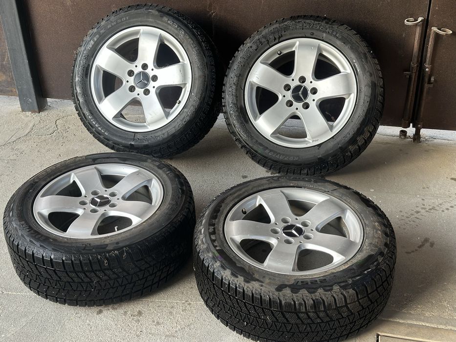 R16 диски с зимней резиной w211 mercedes