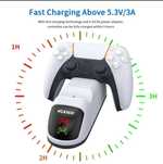 Dublu incarcator controller fast charge psp 5 ps 5 PlayStation 5 led