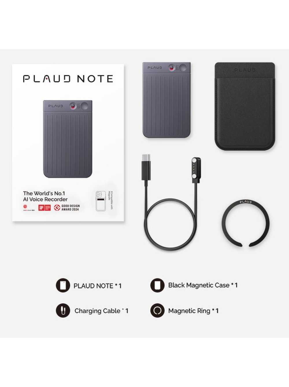 Диктофон PLAUD Note с искусственным интеллектом GPT-4! Новый в коробке