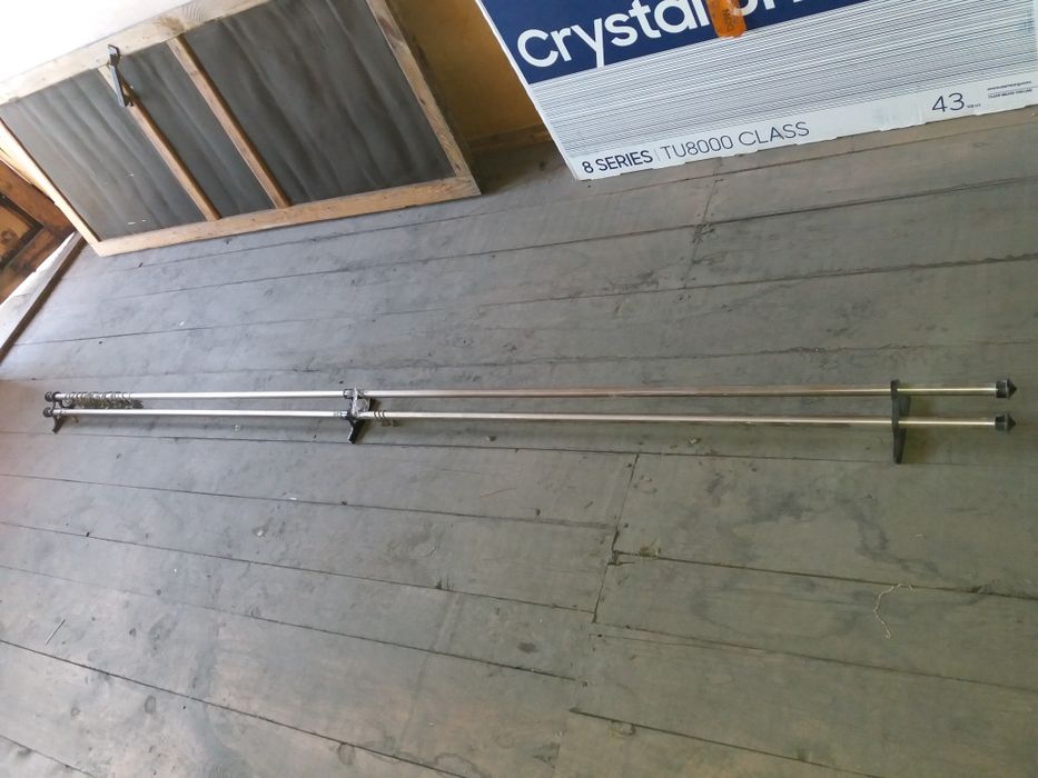 Гардина 295 см , 3 см между дорожками 20 крокодильчиков