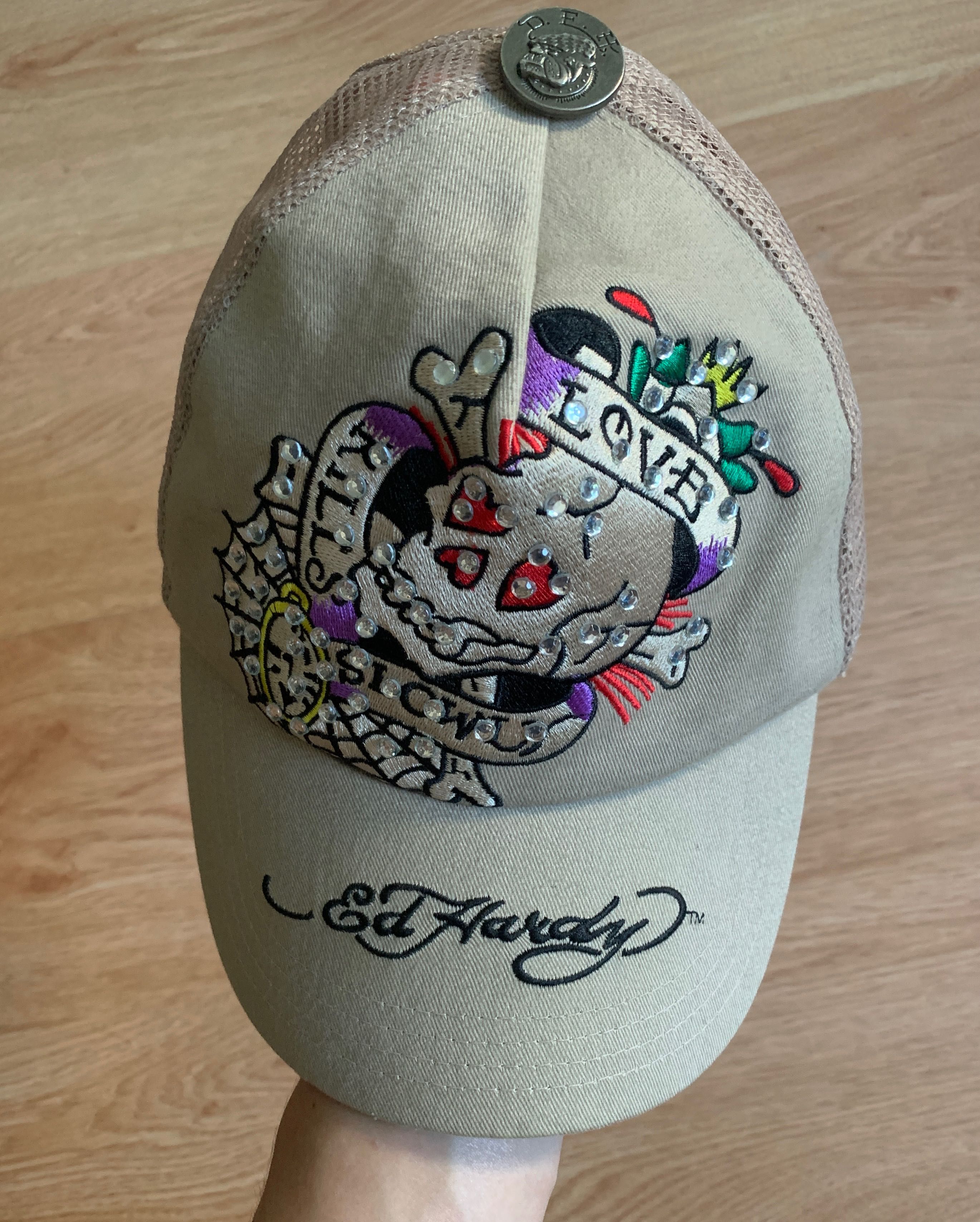 Шапка Ed hardy y2k
