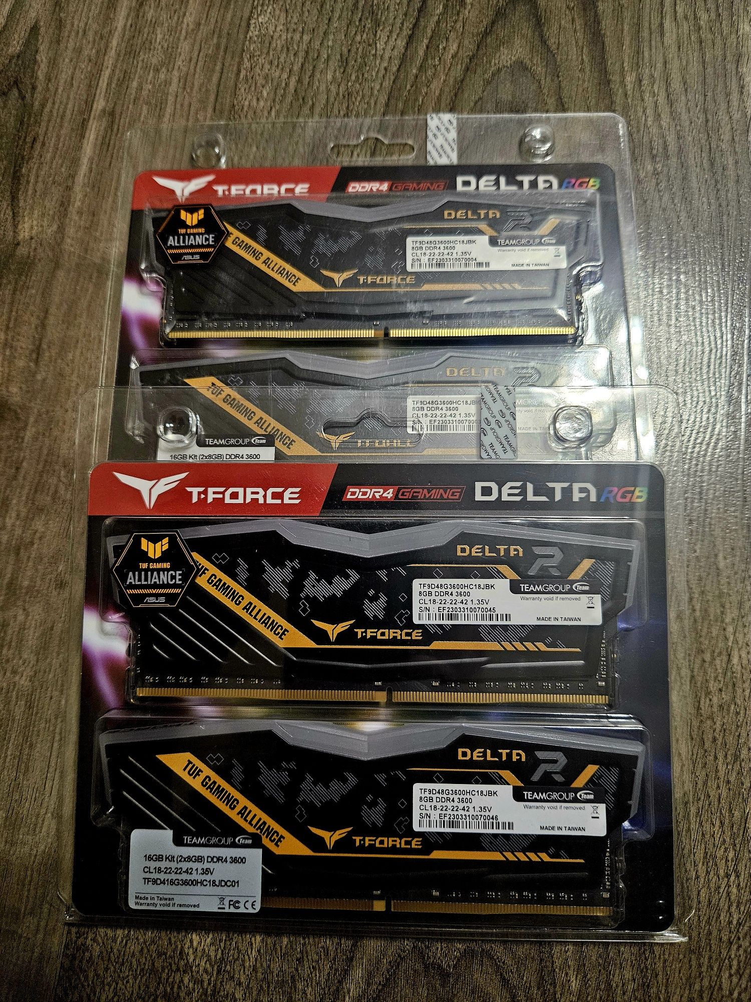 DDR4 T-Force Delta TUF Gaming RGB