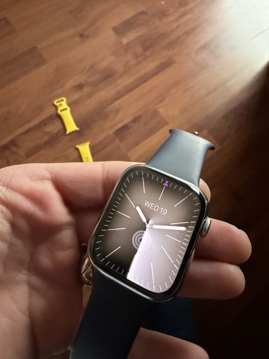 Apple Watch seria 8 Carcasa Silver Stainless Steel 45mm