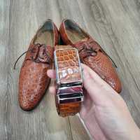 Мужские туфли из крокодиловой кожи