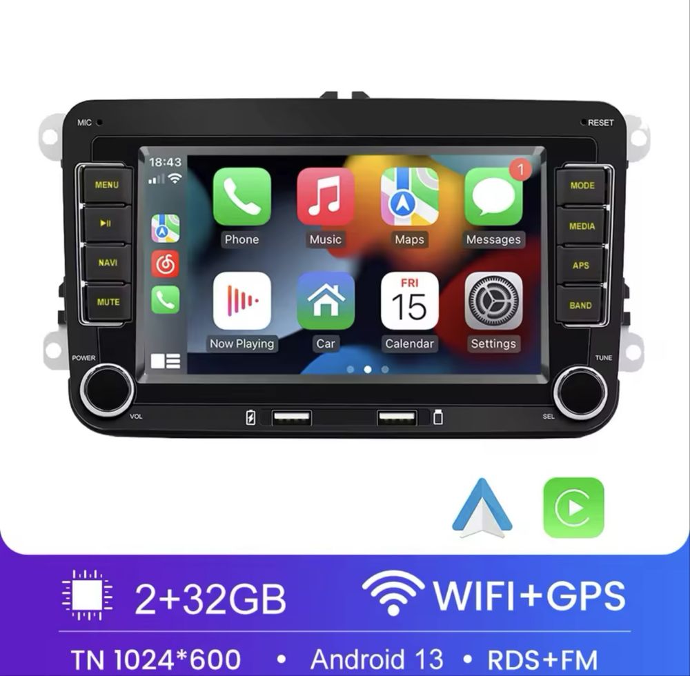 CarPlay и Android Auto мултимедия за VW, Skoda, Seat