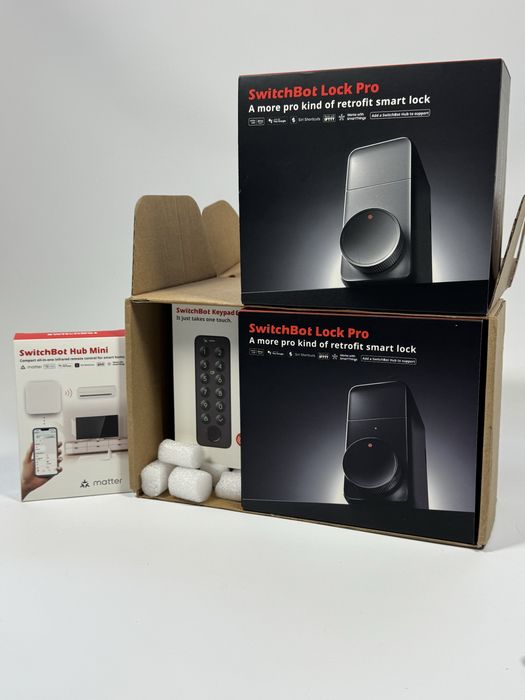 Ключалка за врата SwitchBot Wifi Smart Door Lock Pro Троен Коплект