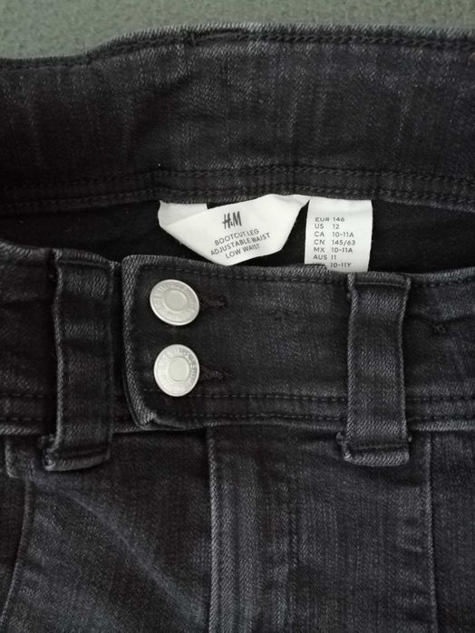 Черни дънки за момиче чарлстон 146 см. H&M