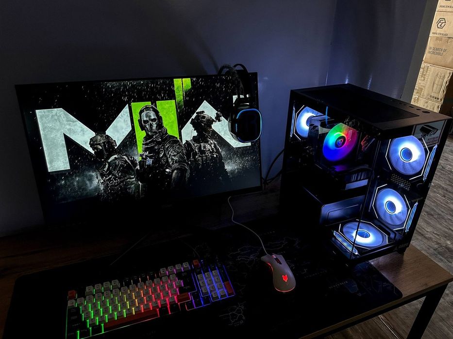 13-AVLOD AQVARIUM GAMMING komputer to'plam, 27 monitor YANGI
