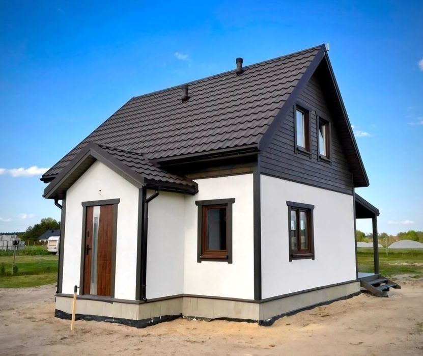 Case modulare pe structură metalică